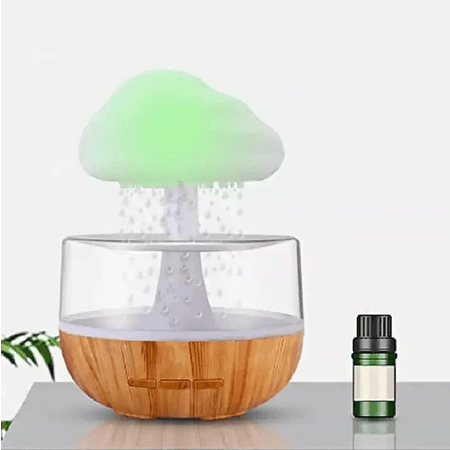 Cloud And Raindrop Humidifier Colorful Mushroom Forest Aromatherapy