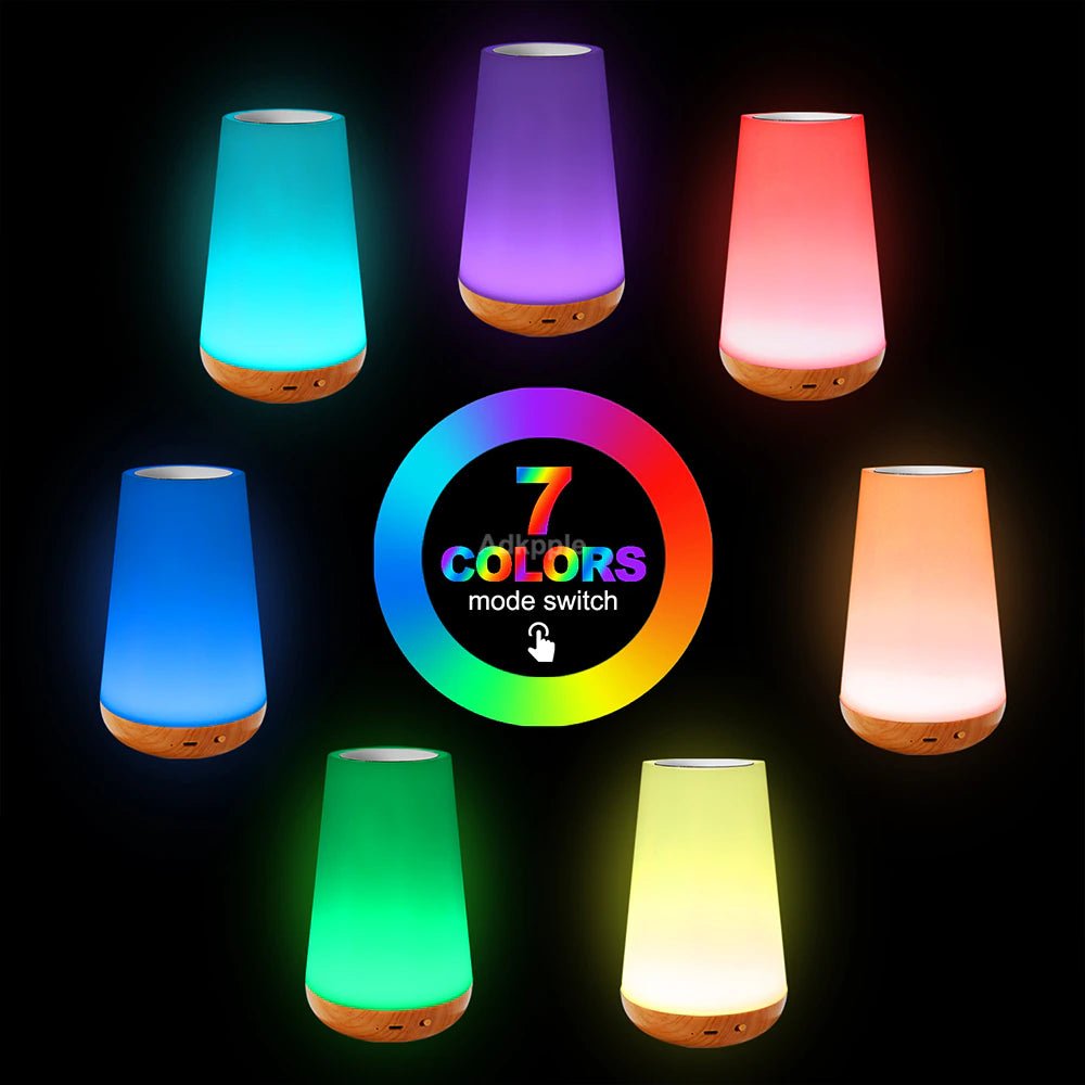 13 Color Changing Bedside Dimmable Lamp